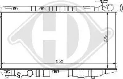 Diederichs 8137130 - Radiateur, refroidissement du moteur cwaw.fr