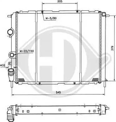 Diederichs 8129195 - Radiateur, refroidissement du moteur cwaw.fr