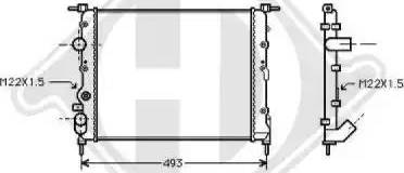 Diederichs 8129193 - Radiateur, refroidissement du moteur cwaw.fr