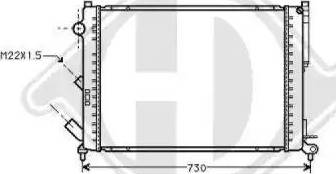 Diederichs 8129250 - Radiateur, refroidissement du moteur cwaw.fr