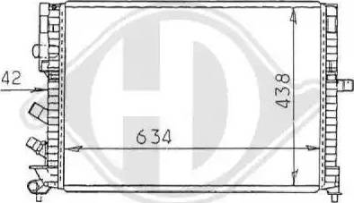 Diederichs 8129251 - Radiateur, refroidissement du moteur cwaw.fr