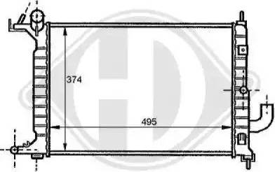 Diederichs 8125209 - Radiateur, refroidissement du moteur cwaw.fr