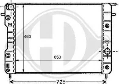 Diederichs 8125201 - Radiateur, refroidissement du moteur cwaw.fr