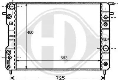 Diederichs 8125202 - Radiateur, refroidissement du moteur cwaw.fr