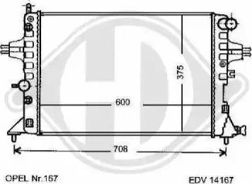 Diederichs 8125218 - Radiateur, refroidissement du moteur cwaw.fr