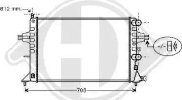 Diederichs 8125217 - Radiateur, refroidissement du moteur cwaw.fr