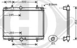 Diederichs 8126169 - Radiateur, refroidissement du moteur cwaw.fr