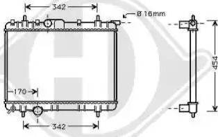 Diederichs 8126175 - Radiateur, refroidissement du moteur cwaw.fr