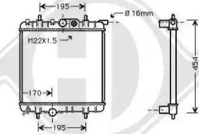 Diederichs 8126171 - Radiateur, refroidissement du moteur cwaw.fr