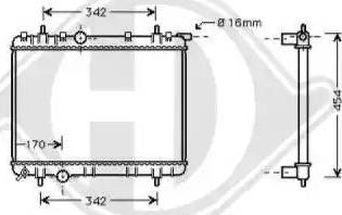 Diederichs 8126173 - Radiateur, refroidissement du moteur cwaw.fr