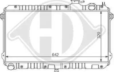 Diederichs 8120115 - Radiateur, refroidissement du moteur cwaw.fr