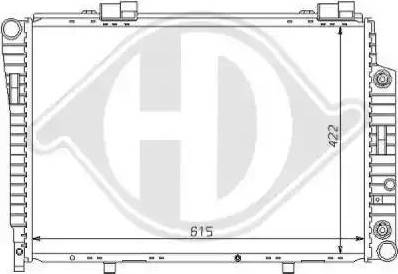 Diederichs 8121147 - Radiateur, refroidissement du moteur cwaw.fr