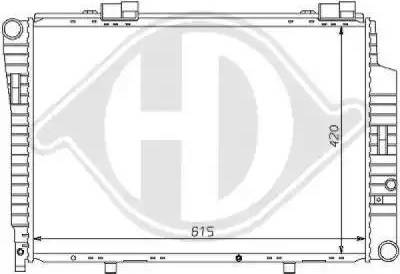 Diederichs 8121150 - Radiateur, refroidissement du moteur cwaw.fr