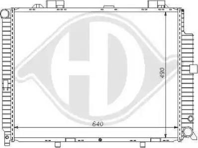 Diederichs 8121165 - Radiateur, refroidissement du moteur cwaw.fr