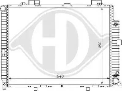 Diederichs 8121161 - Radiateur, refroidissement du moteur cwaw.fr