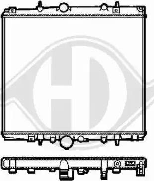 Diederichs 8349385 - Radiateur, refroidissement du moteur cwaw.fr