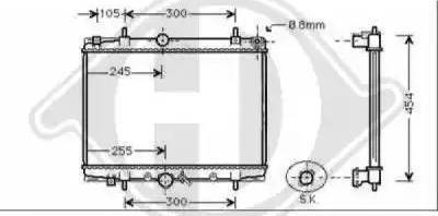 Diederichs 8349386 - Radiateur, refroidissement du moteur cwaw.fr