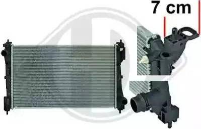 Diederichs 8345605 - Radiateur, refroidissement du moteur cwaw.fr