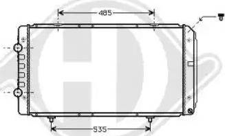 Diederichs 8348305 - Radiateur, refroidissement du moteur cwaw.fr