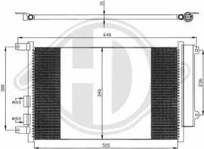 Diederichs 8304101 - Condensateur, climatisation cwaw.fr