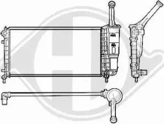 Diederichs 8321301 - Radiateur, refroidissement du moteur cwaw.fr