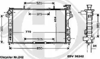 Diederichs 8262206 - Radiateur, refroidissement du moteur cwaw.fr