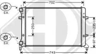 Diederichs 8224702 - Radiateur, refroidissement du moteur cwaw.fr