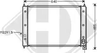 Diederichs 8226905 - Radiateur, refroidissement du moteur cwaw.fr