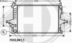 Diederichs 8766002 - Radiateur, refroidissement du moteur cwaw.fr