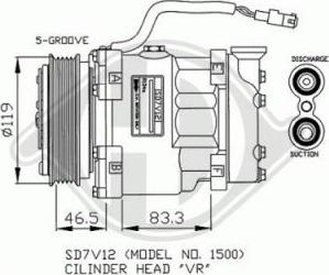 Diederichs 7421000 - Compresseur, climatisation cwaw.fr