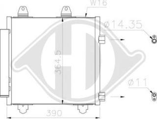 Diederichs DCC1992 - Condensateur, climatisation cwaw.fr