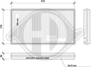 Diederichs DCI0094S - Filtre, air de l'habitacle cwaw.fr