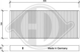 Diederichs DCI0095 - Filtre, air de l'habitacle cwaw.fr