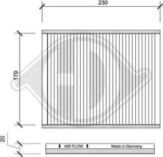 Diederichs DCI0090 - Filtre, air de l'habitacle cwaw.fr