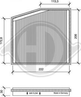 Diederichs DCI0091-1 - Filtre, air de l'habitacle cwaw.fr