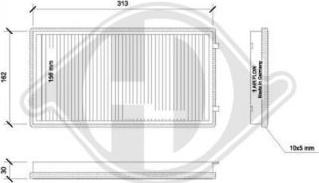 Diederichs DCI0093S - Filtre, air de l'habitacle cwaw.fr