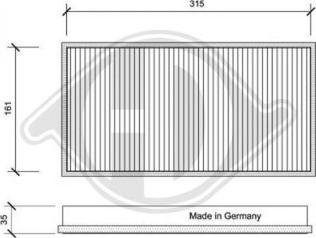 Diederichs DCI0049 - Filtre, air de l'habitacle cwaw.fr