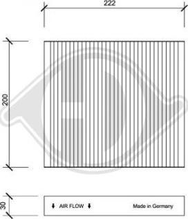 Diederichs DCI0056 - Filtre, air de l'habitacle cwaw.fr