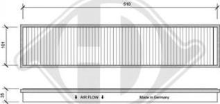 Diederichs DCI0058 - Filtre, air de l'habitacle cwaw.fr