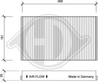 Diederichs DCI0065 - Filtre, air de l'habitacle cwaw.fr