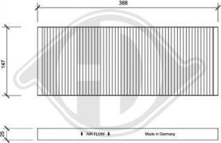 Diederichs DCI0009 - Filtre, air de l'habitacle cwaw.fr