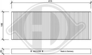 Diederichs DCI0004 - Filtre, air de l'habitacle cwaw.fr