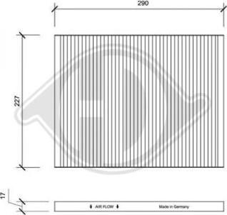 Diederichs DCI0003 - Filtre, air de l'habitacle cwaw.fr