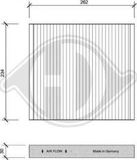 Diederichs DCI0033 - Filtre, air de l'habitacle cwaw.fr