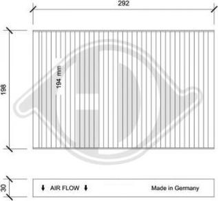 Diederichs DCI0032 - Filtre, air de l'habitacle cwaw.fr