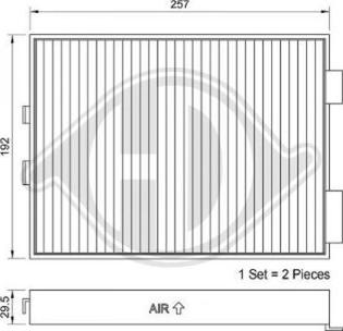 Diederichs DCI0037S - Filtre, air de l'habitacle cwaw.fr