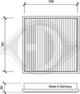 Diederichs DCI0024S - Filtre, air de l'habitacle cwaw.fr