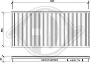 Diederichs DCI0025 - Filtre, air de l'habitacle cwaw.fr