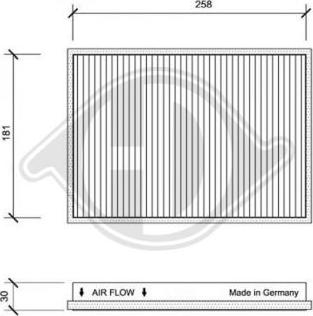 Diederichs DCI0021 - Filtre, air de l'habitacle cwaw.fr