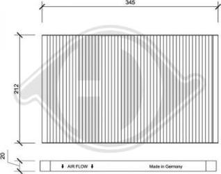 Diederichs DCI0028 - Filtre, air de l'habitacle cwaw.fr